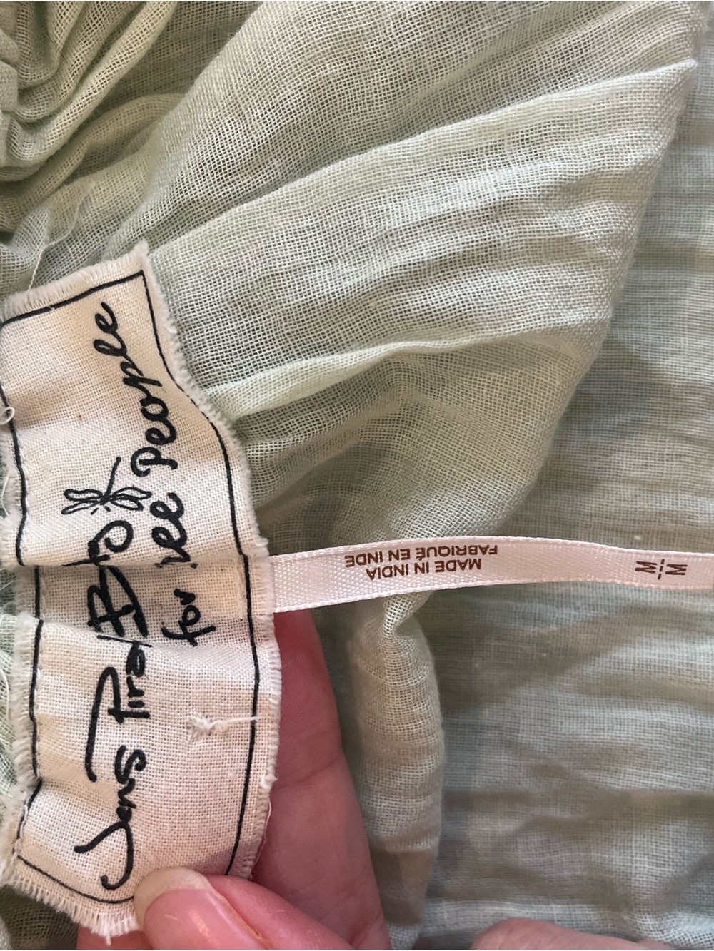 Free People Pale Mint Green Sequin-Striped Mini Dress - Picture 3 of 4